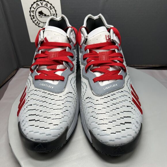 Adidas Don Issue 4 NC State Wolfpack Gray/Red Shoes (GZ9727) Men Size 12.5 NEW main image 6
